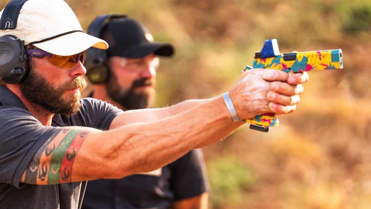 One-on-one instruction on the range